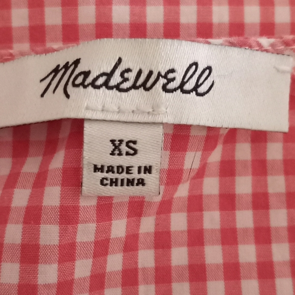 Madewell Floral Embroidered Gingham Top - Picture 8 of 9